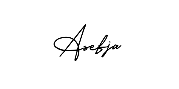 Make a beautiful signature design for name Asefja. With this signature (AmerikaSignatureDemo-Regular) style, you can create a handwritten signature for free. Asefja signature style 3 images and pictures png