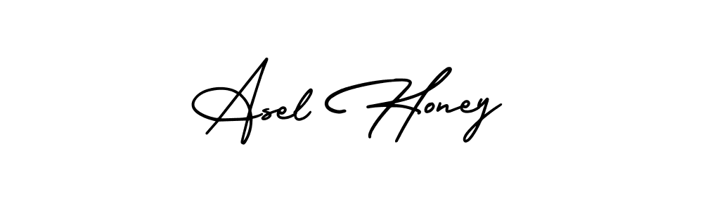 Use a signature maker to create a handwritten signature online. With this signature software, you can design (AmerikaSignatureDemo-Regular) your own signature for name Asel Honey. Asel Honey signature style 3 images and pictures png