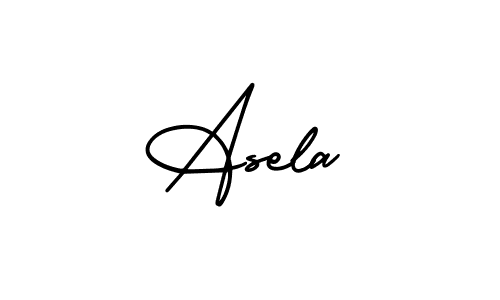 Create a beautiful signature design for name Asela. With this signature (AmerikaSignatureDemo-Regular) fonts, you can make a handwritten signature for free. Asela signature style 3 images and pictures png