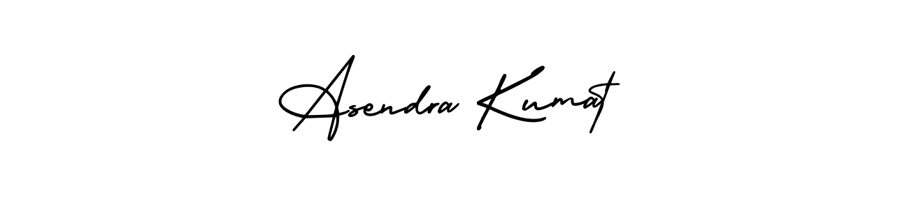 This is the best signature style for the Asendra Kumat name. Also you like these signature font (AmerikaSignatureDemo-Regular). Mix name signature. Asendra Kumat signature style 3 images and pictures png