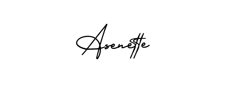 AmerikaSignatureDemo-Regular is a professional signature style that is perfect for those who want to add a touch of class to their signature. It is also a great choice for those who want to make their signature more unique. Get Asenette name to fancy signature for free. Asenette signature style 3 images and pictures png