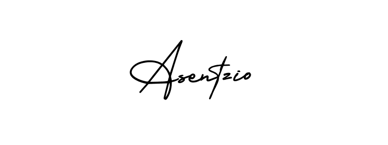 Make a beautiful signature design for name Asentzio. With this signature (AmerikaSignatureDemo-Regular) style, you can create a handwritten signature for free. Asentzio signature style 3 images and pictures png