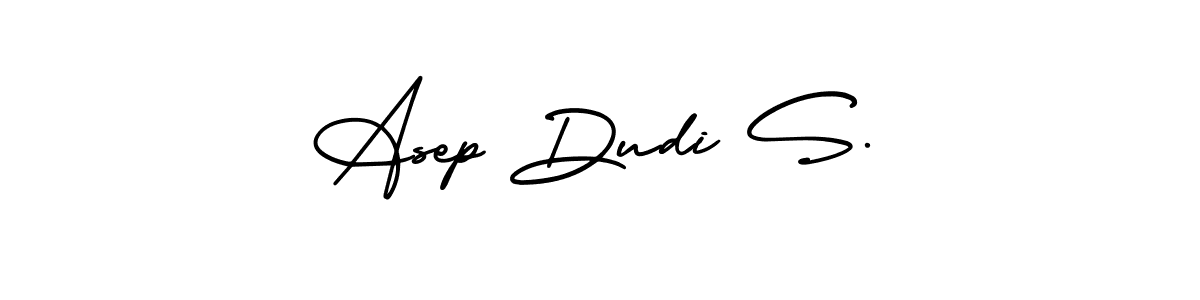 How to make Asep Dudi S. name signature. Use AmerikaSignatureDemo-Regular style for creating short signs online. This is the latest handwritten sign. Asep Dudi S. signature style 3 images and pictures png