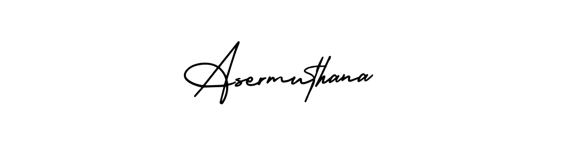 How to Draw Asermuthana signature style? AmerikaSignatureDemo-Regular is a latest design signature styles for name Asermuthana. Asermuthana signature style 3 images and pictures png