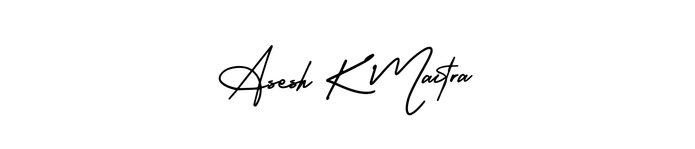 if you are searching for the best signature style for your name Asesh K Maitra. so please give up your signature search. here we have designed multiple signature styles  using AmerikaSignatureDemo-Regular. Asesh K Maitra signature style 3 images and pictures png