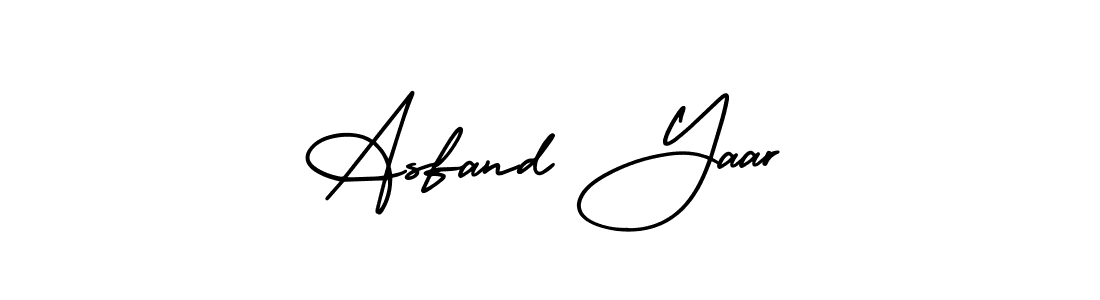 Asfand Yaar stylish signature style. Best Handwritten Sign (AmerikaSignatureDemo-Regular) for my name. Handwritten Signature Collection Ideas for my name Asfand Yaar. Asfand Yaar signature style 3 images and pictures png