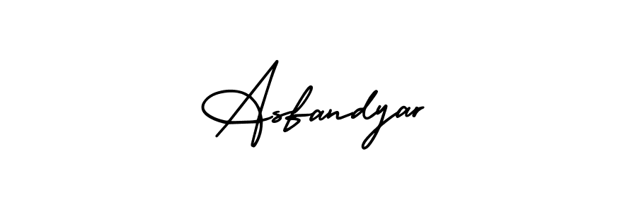 Make a beautiful signature design for name Asfandyar. With this signature (AmerikaSignatureDemo-Regular) style, you can create a handwritten signature for free. Asfandyar signature style 3 images and pictures png