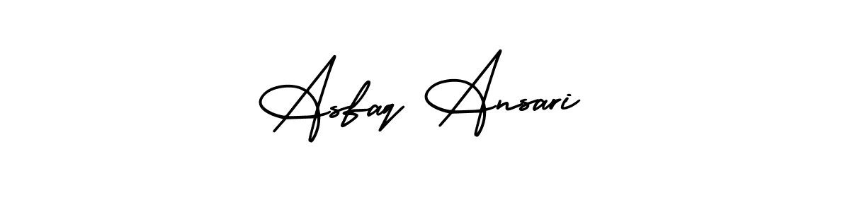 Make a beautiful signature design for name Asfaq Ansari. With this signature (AmerikaSignatureDemo-Regular) style, you can create a handwritten signature for free. Asfaq Ansari signature style 3 images and pictures png