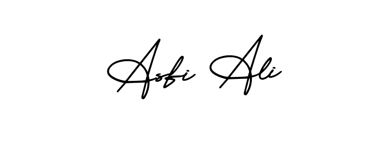This is the best signature style for the Asfi Ali name. Also you like these signature font (AmerikaSignatureDemo-Regular). Mix name signature. Asfi Ali signature style 3 images and pictures png