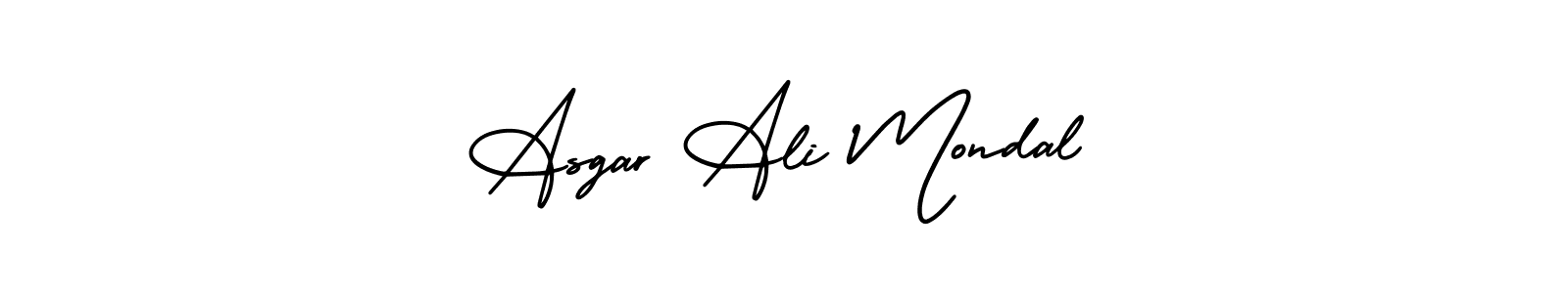 if you are searching for the best signature style for your name Asgar Ali Mondal. so please give up your signature search. here we have designed multiple signature styles  using AmerikaSignatureDemo-Regular. Asgar Ali Mondal signature style 3 images and pictures png