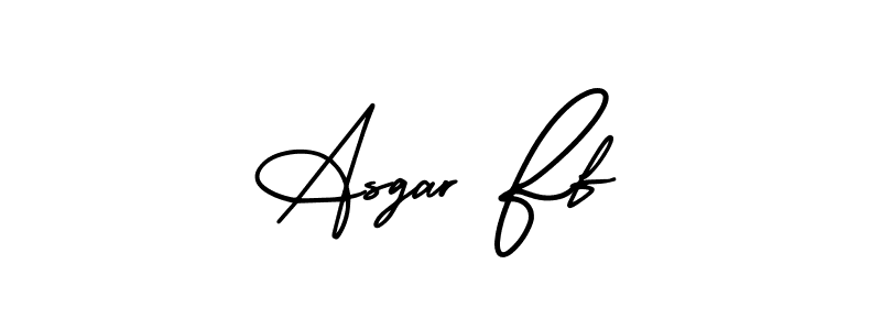 This is the best signature style for the Asgar Ff name. Also you like these signature font (AmerikaSignatureDemo-Regular). Mix name signature. Asgar Ff signature style 3 images and pictures png