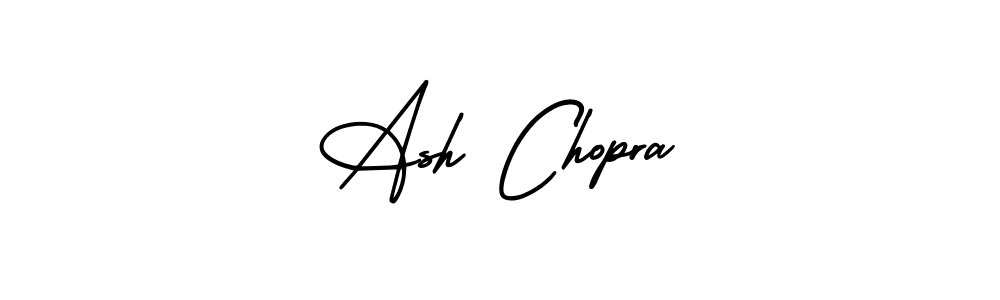 How to make Ash Chopra name signature. Use AmerikaSignatureDemo-Regular style for creating short signs online. This is the latest handwritten sign. Ash Chopra signature style 3 images and pictures png