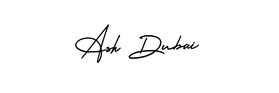 Also You can easily find your signature by using the search form. We will create Ash Dubai name handwritten signature images for you free of cost using AmerikaSignatureDemo-Regular sign style. Ash Dubai signature style 3 images and pictures png