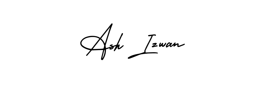 Make a beautiful signature design for name Ash Izwan. Use this online signature maker to create a handwritten signature for free. Ash Izwan signature style 3 images and pictures png