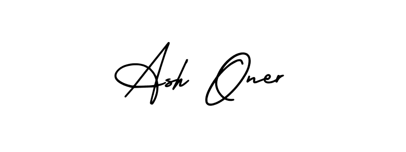 Use a signature maker to create a handwritten signature online. With this signature software, you can design (AmerikaSignatureDemo-Regular) your own signature for name Ash Oner. Ash Oner signature style 3 images and pictures png