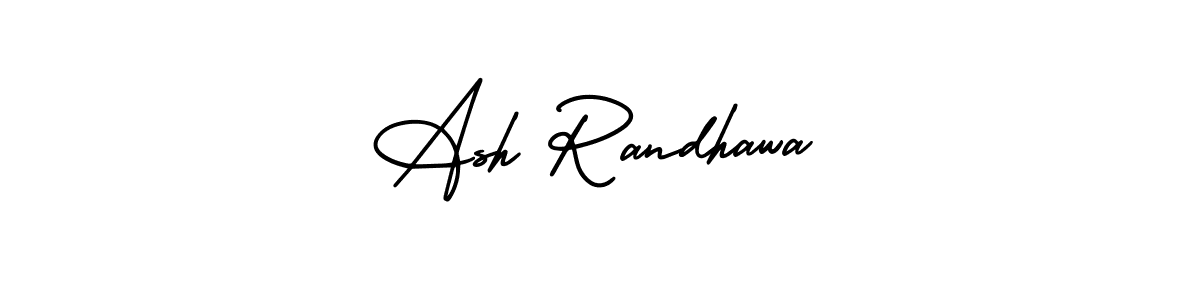 It looks lik you need a new signature style for name Ash Randhawa. Design unique handwritten (AmerikaSignatureDemo-Regular) signature with our free signature maker in just a few clicks. Ash Randhawa signature style 3 images and pictures png