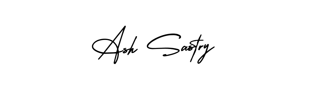 if you are searching for the best signature style for your name Ash Sastry. so please give up your signature search. here we have designed multiple signature styles  using AmerikaSignatureDemo-Regular. Ash Sastry signature style 3 images and pictures png