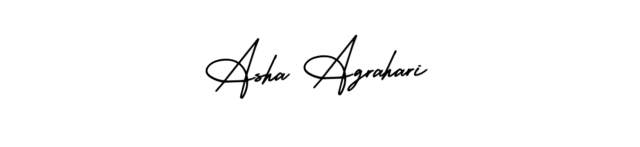 Also You can easily find your signature by using the search form. We will create Asha Agrahari name handwritten signature images for you free of cost using AmerikaSignatureDemo-Regular sign style. Asha Agrahari signature style 3 images and pictures png