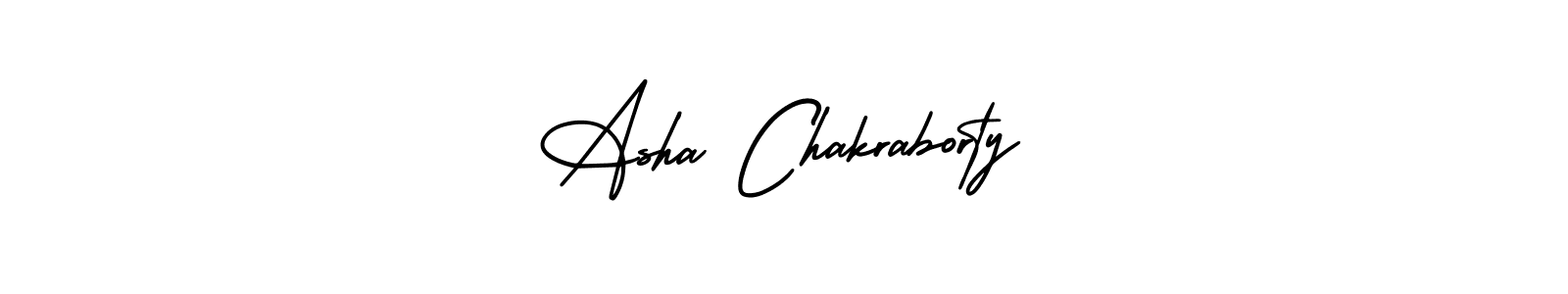 Asha Chakraborty stylish signature style. Best Handwritten Sign (AmerikaSignatureDemo-Regular) for my name. Handwritten Signature Collection Ideas for my name Asha Chakraborty. Asha Chakraborty signature style 3 images and pictures png
