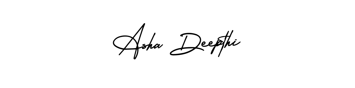 How to make Asha Deepthi signature? AmerikaSignatureDemo-Regular is a professional autograph style. Create handwritten signature for Asha Deepthi name. Asha Deepthi signature style 3 images and pictures png