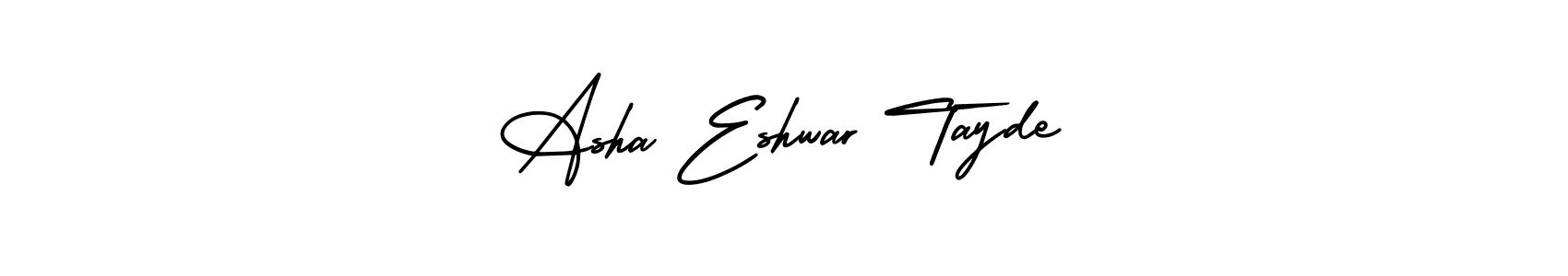 See photos of Asha Eshwar Tayde official signature by Spectra . Check more albums & portfolios. Read reviews & check more about AmerikaSignatureDemo-Regular font. Asha Eshwar Tayde signature style 3 images and pictures png
