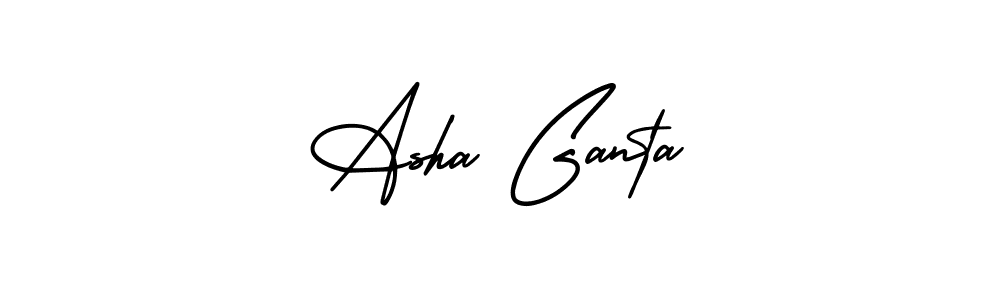 How to Draw Asha Ganta signature style? AmerikaSignatureDemo-Regular is a latest design signature styles for name Asha Ganta. Asha Ganta signature style 3 images and pictures png