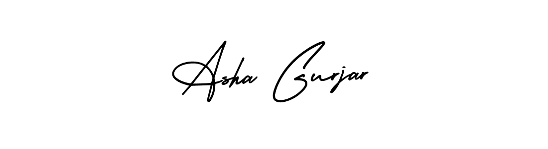 How to make Asha Gurjar signature? AmerikaSignatureDemo-Regular is a professional autograph style. Create handwritten signature for Asha Gurjar name. Asha Gurjar signature style 3 images and pictures png