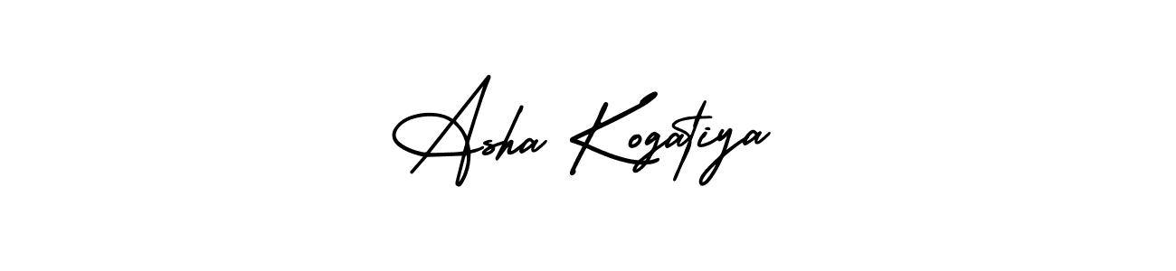 Create a beautiful signature design for name Asha Kogatiya. With this signature (AmerikaSignatureDemo-Regular) fonts, you can make a handwritten signature for free. Asha Kogatiya signature style 3 images and pictures png