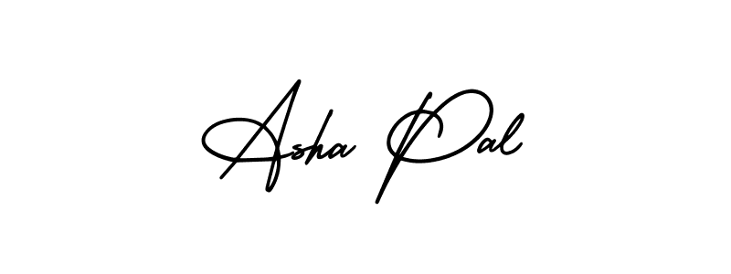 You should practise on your own different ways (AmerikaSignatureDemo-Regular) to write your name (Asha Pal) in signature. don't let someone else do it for you. Asha Pal signature style 3 images and pictures png