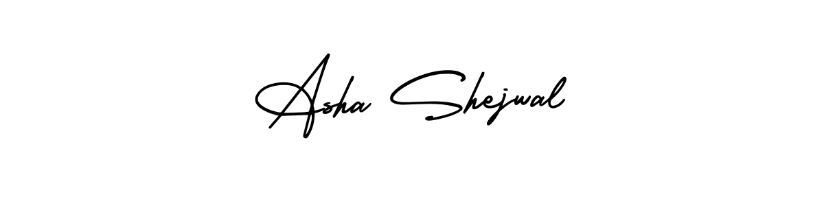 Asha Shejwal stylish signature style. Best Handwritten Sign (AmerikaSignatureDemo-Regular) for my name. Handwritten Signature Collection Ideas for my name Asha Shejwal. Asha Shejwal signature style 3 images and pictures png