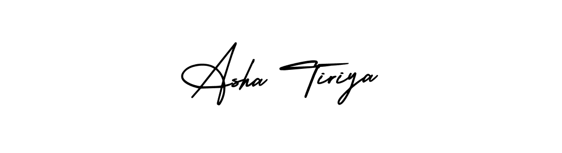 Best and Professional Signature Style for Asha Tiriya. AmerikaSignatureDemo-Regular Best Signature Style Collection. Asha Tiriya signature style 3 images and pictures png