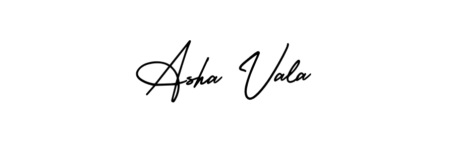 How to make Asha Vala signature? AmerikaSignatureDemo-Regular is a professional autograph style. Create handwritten signature for Asha Vala name. Asha Vala signature style 3 images and pictures png