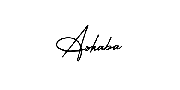 It looks lik you need a new signature style for name Ashaba. Design unique handwritten (AmerikaSignatureDemo-Regular) signature with our free signature maker in just a few clicks. Ashaba signature style 3 images and pictures png