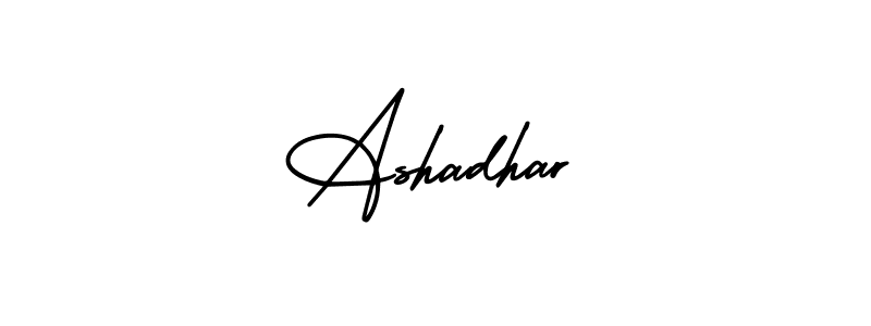 How to make Ashadhar name signature. Use AmerikaSignatureDemo-Regular style for creating short signs online. This is the latest handwritten sign. Ashadhar signature style 3 images and pictures png