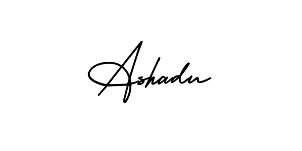 Create a beautiful signature design for name Ashadu. With this signature (AmerikaSignatureDemo-Regular) fonts, you can make a handwritten signature for free. Ashadu signature style 3 images and pictures png
