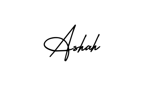 Also You can easily find your signature by using the search form. We will create Ashah name handwritten signature images for you free of cost using AmerikaSignatureDemo-Regular sign style. Ashah signature style 3 images and pictures png