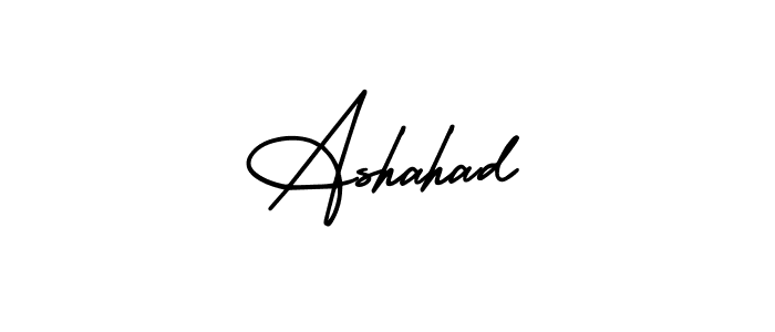 How to Draw Ashahad signature style? AmerikaSignatureDemo-Regular is a latest design signature styles for name Ashahad. Ashahad signature style 3 images and pictures png