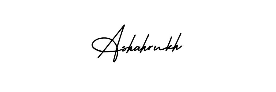 Make a beautiful signature design for name Ashahrukh. With this signature (AmerikaSignatureDemo-Regular) style, you can create a handwritten signature for free. Ashahrukh signature style 3 images and pictures png