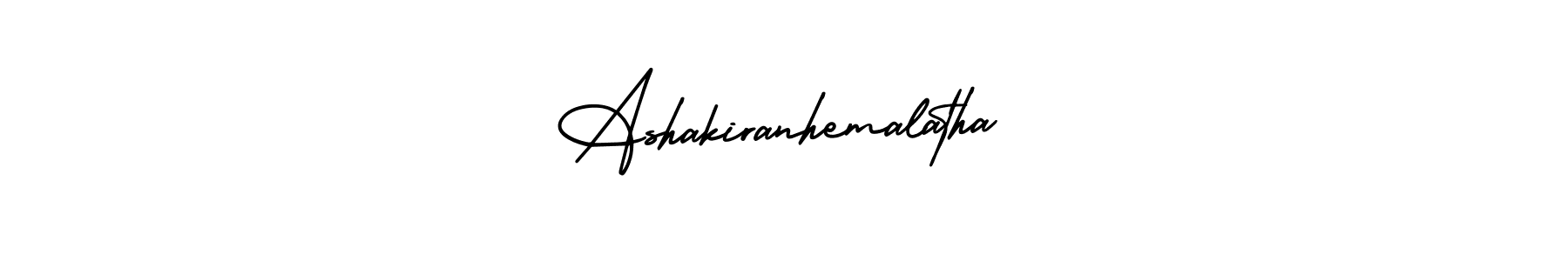 Also we have Ashakiranhemalatha name is the best signature style. Create professional handwritten signature collection using AmerikaSignatureDemo-Regular autograph style. Ashakiranhemalatha signature style 3 images and pictures png