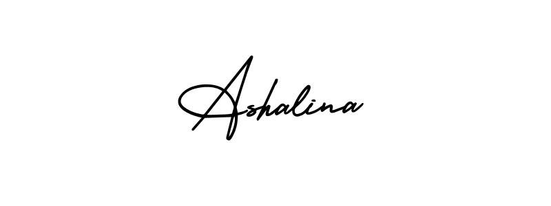Create a beautiful signature design for name Ashalina. With this signature (AmerikaSignatureDemo-Regular) fonts, you can make a handwritten signature for free. Ashalina signature style 3 images and pictures png