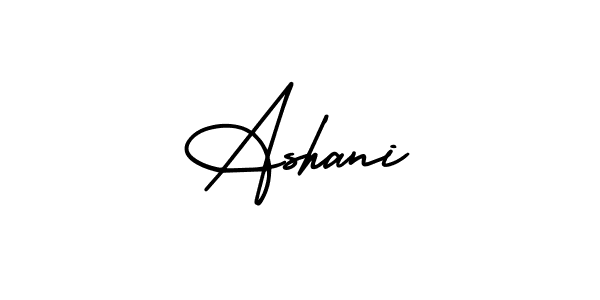 This is the best signature style for the Ashani name. Also you like these signature font (AmerikaSignatureDemo-Regular). Mix name signature. Ashani signature style 3 images and pictures png