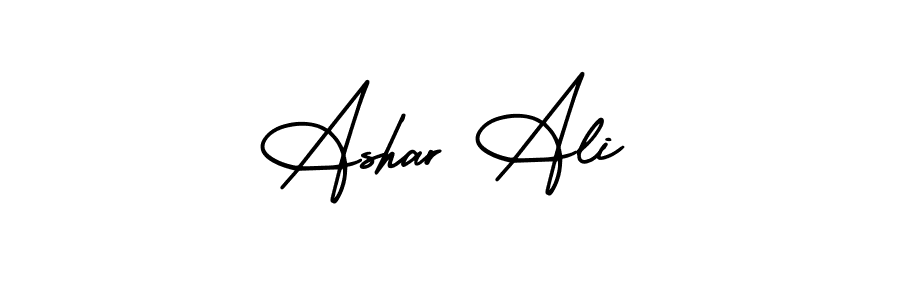You can use this online signature creator to create a handwritten signature for the name Ashar Ali. This is the best online autograph maker. Ashar Ali signature style 3 images and pictures png