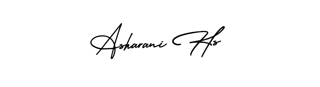 Create a beautiful signature design for name Asharani Hs. With this signature (AmerikaSignatureDemo-Regular) fonts, you can make a handwritten signature for free. Asharani Hs signature style 3 images and pictures png