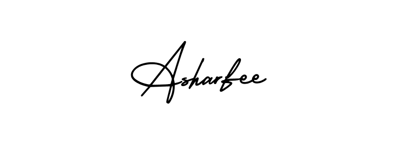Make a beautiful signature design for name Asharfee. With this signature (AmerikaSignatureDemo-Regular) style, you can create a handwritten signature for free. Asharfee signature style 3 images and pictures png