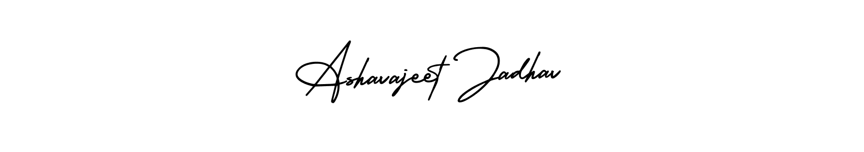 Create a beautiful signature design for name Ashavajeet Jadhav. With this signature (AmerikaSignatureDemo-Regular) fonts, you can make a handwritten signature for free. Ashavajeet Jadhav signature style 3 images and pictures png