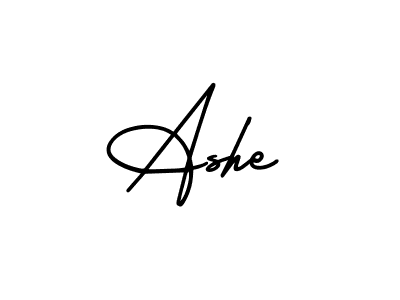 Make a beautiful signature design for name Ashe. With this signature (AmerikaSignatureDemo-Regular) style, you can create a handwritten signature for free. Ashe signature style 3 images and pictures png