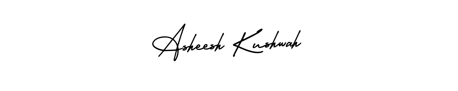 This is the best signature style for the Asheesh Kushwah name. Also you like these signature font (AmerikaSignatureDemo-Regular). Mix name signature. Asheesh Kushwah signature style 3 images and pictures png