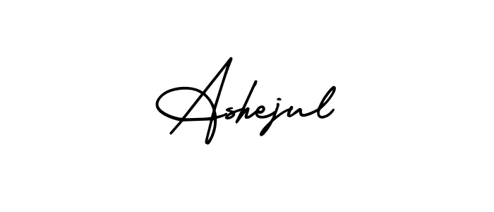 Design your own signature with our free online signature maker. With this signature software, you can create a handwritten (AmerikaSignatureDemo-Regular) signature for name Ashejul. Ashejul signature style 3 images and pictures png