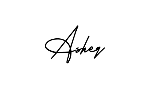 Similarly AmerikaSignatureDemo-Regular is the best handwritten signature design. Signature creator online .You can use it as an online autograph creator for name Asheq. Asheq signature style 3 images and pictures png