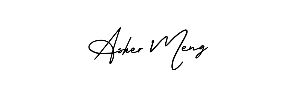 Also we have Asher Meng name is the best signature style. Create professional handwritten signature collection using AmerikaSignatureDemo-Regular autograph style. Asher Meng signature style 3 images and pictures png